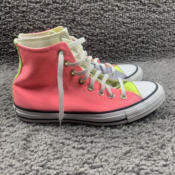 Converse All Star Women’s Size 8.5 Neon Colors - Picture 3 of 8